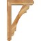 Ekena Millwork Olympic Craftsman Rough Sawn Bracket w/ Offset Brace, Western Red Cedar, 6"W x 24"D x 36"H BKT0604X24X36OLY04RWR - alternate 3